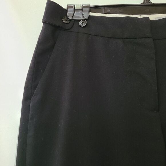 H&M Black Straight Leg Dress Pants Sz 8 - Picture 4 of 11